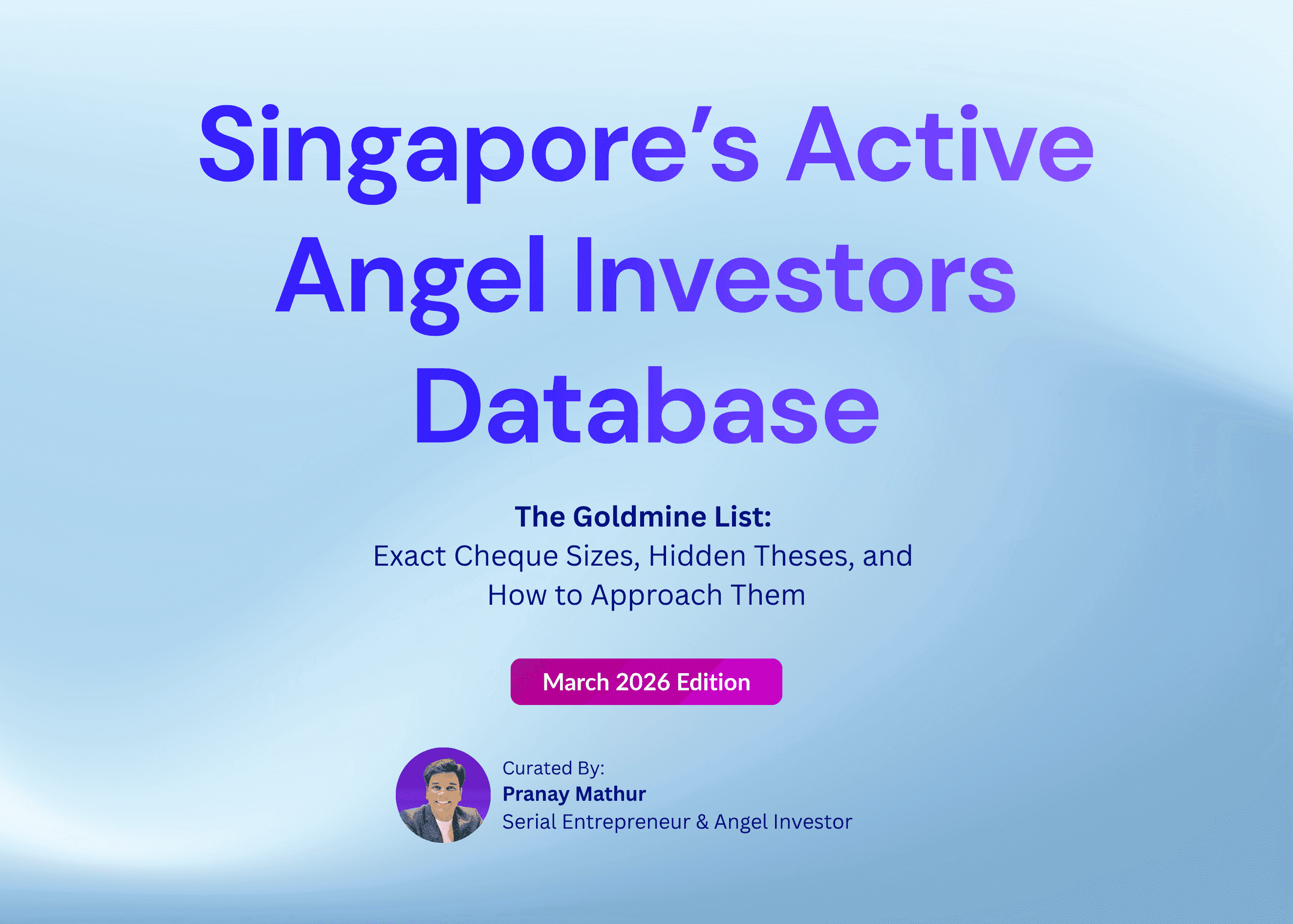 Top Singapore Angel Investors for Early Stage Startups [2026]